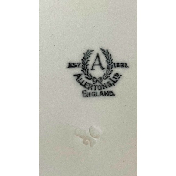 Allertons Ltd. Serving Bowl, English Bone China, ALL5, Blue Band,  Hand Painted - Picture 10 of 10